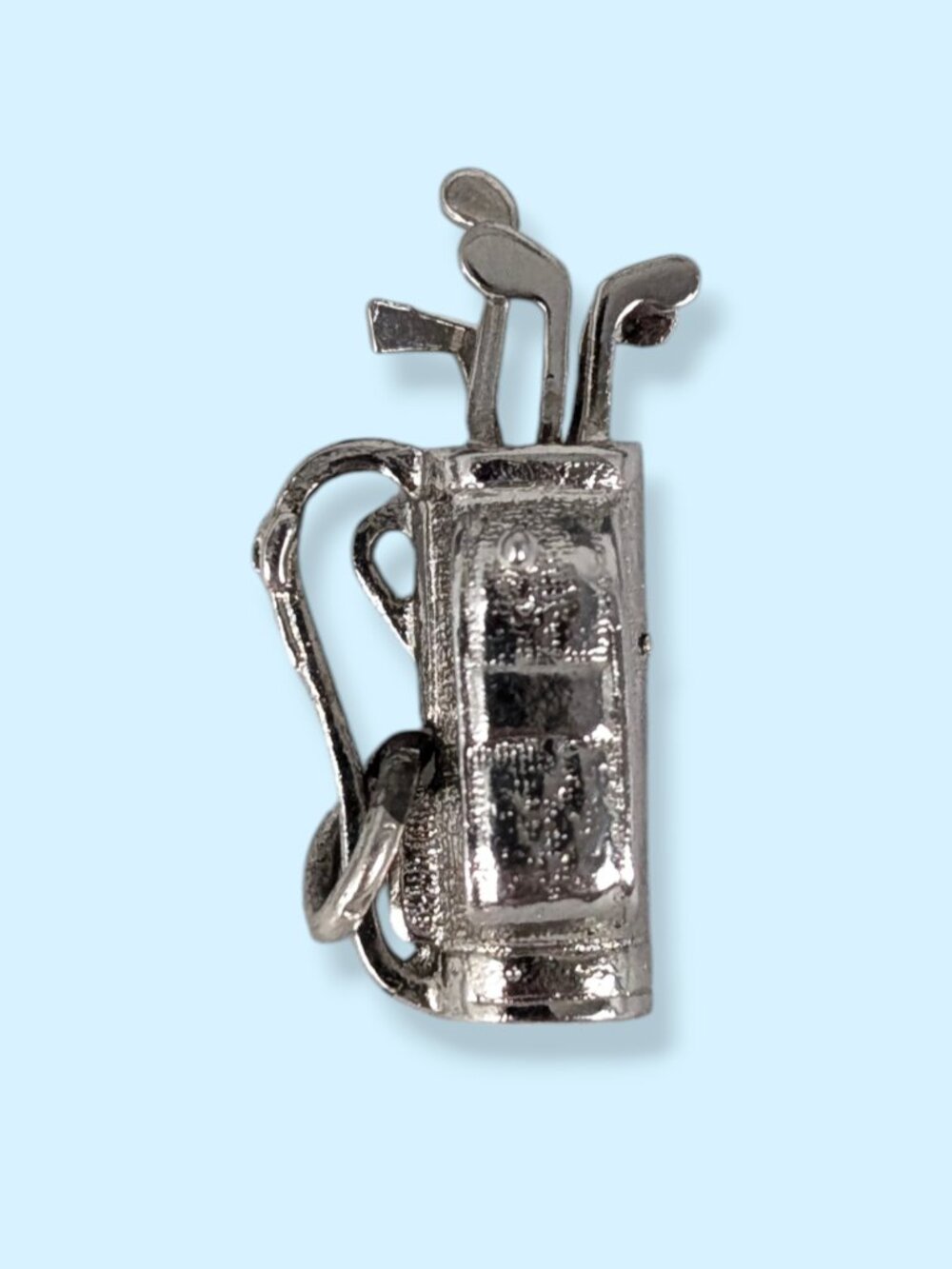 Vintage Sterling Silver Golf Clubs Charm